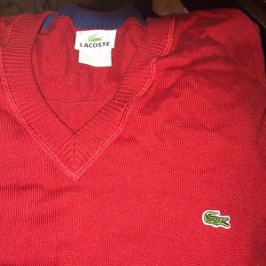 Men’s Lacoste Red Sweater